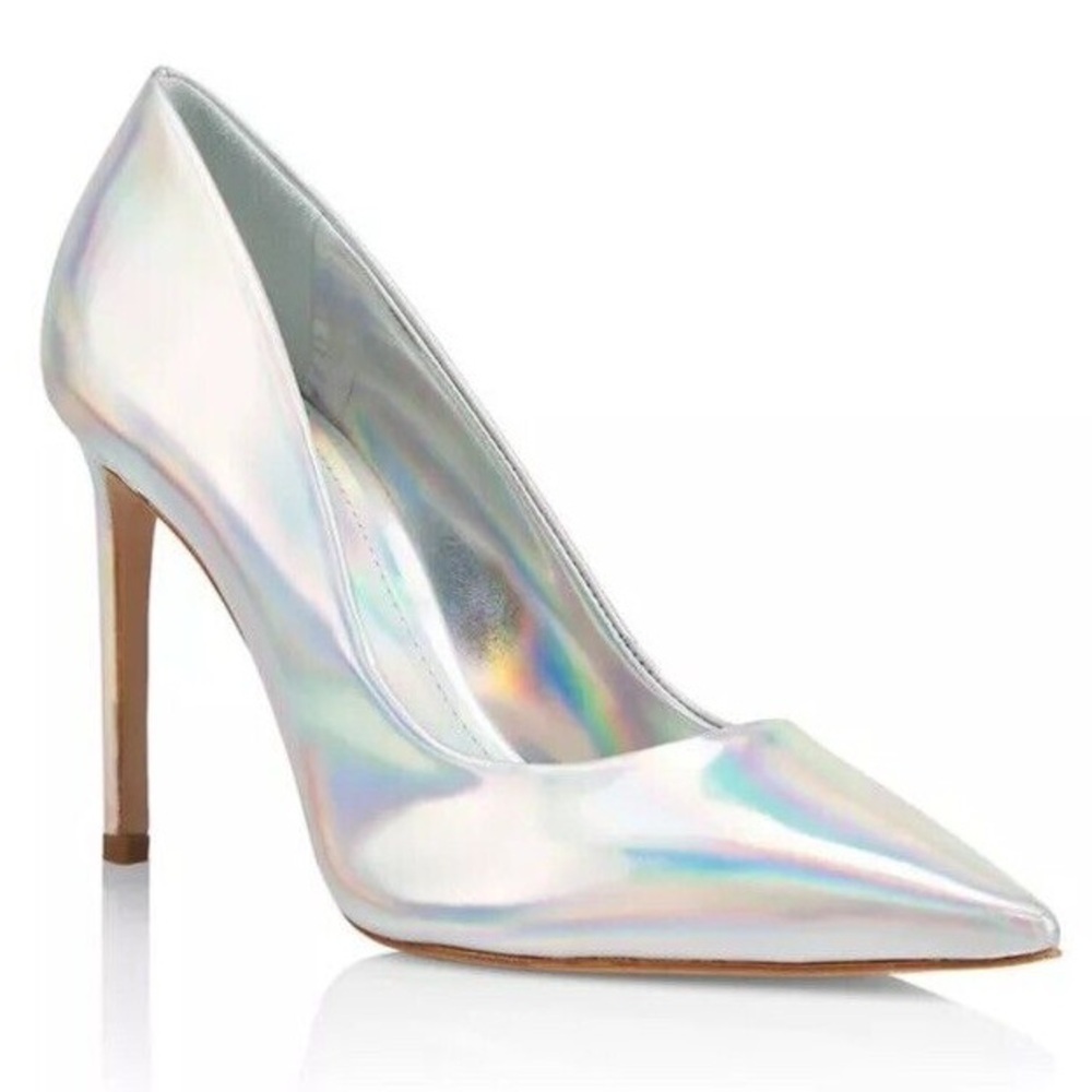 NWT Schutz Lou Faux Iridescent Specchio Women's Pump 7.5